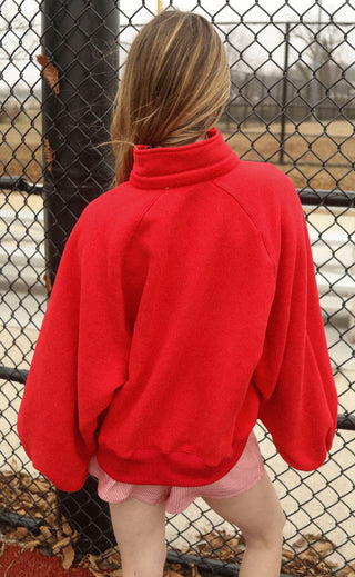 rise above sweater - red