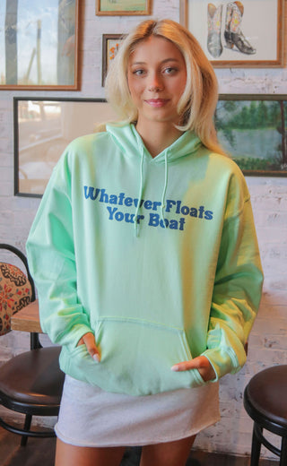 charlie southern: whatever floats your boat hoodie - green