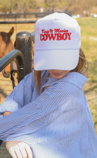 charlie southern: keep it moving cowboy trucker hat