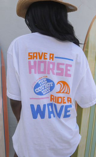 charlie southern: save a horse ride a wave t shirt
