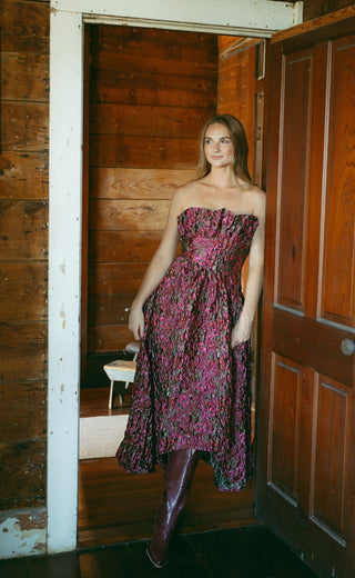 marfa: the leann boots - dark cherry vegan croc