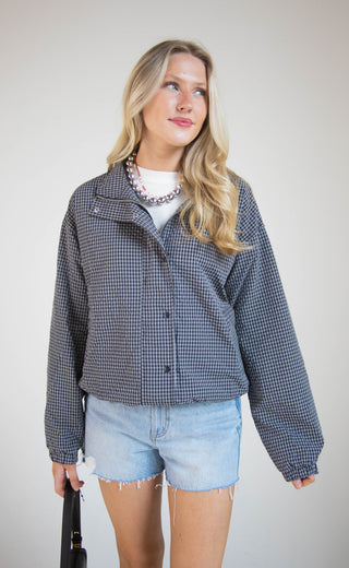 faith in you plaid bomber jacket