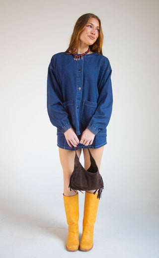 something about you denim set