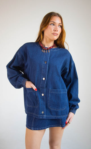 something about you denim set