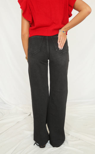pistola: penny utility high rise wide leg jean - collins