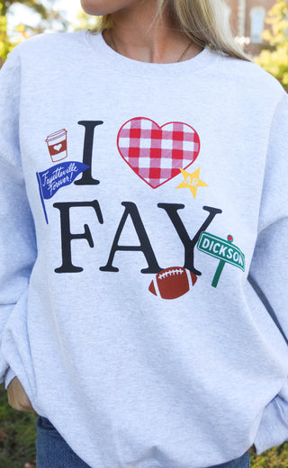 charlie southern: i heart fay sweatshirt