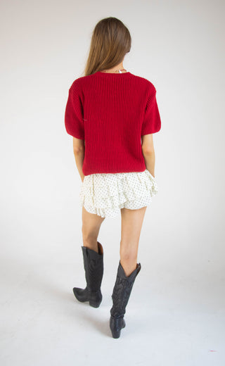 win short sleeve sweater