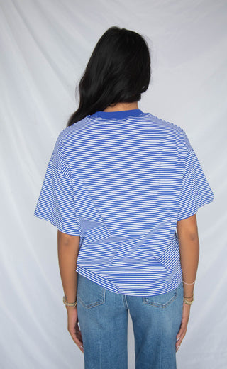 stay with me striped top - royal