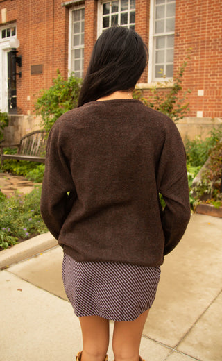 second nature cardigan - brown
