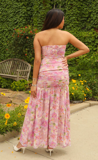 astr: estefany dress - pink floral
