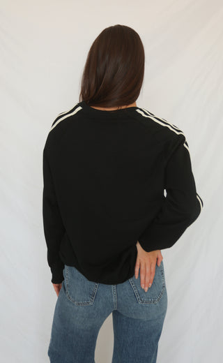you'll still be here long sleeve raglan - black