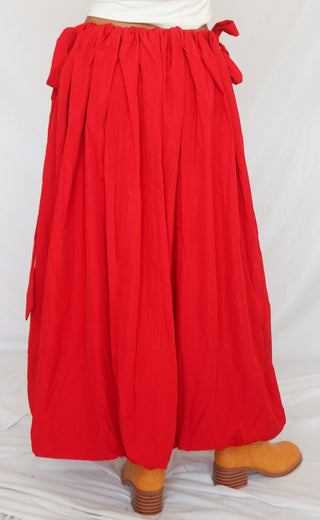 firecracker flare maxi skirt