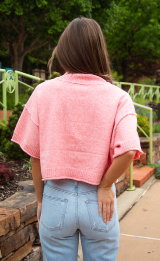still want to believe sweater - pink