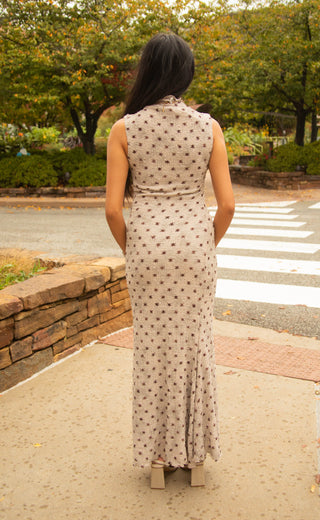 back to back maxi dress - silver