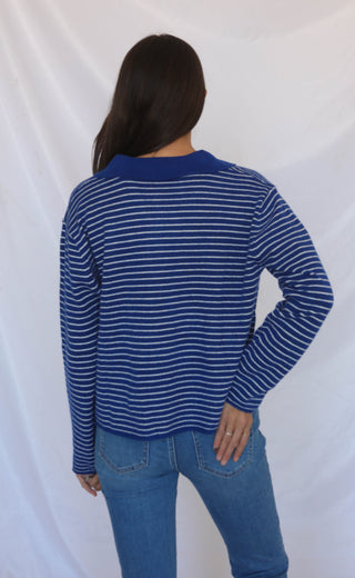 feeling blue striped henley