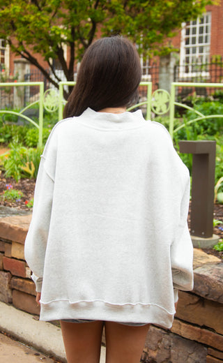 arkansas stripe mockneck - blue stripe