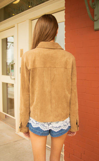 into you vegan suede jacket