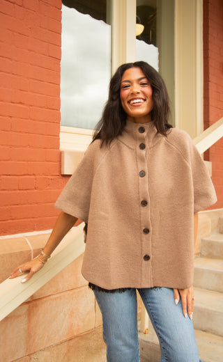 coming home cape jacket
