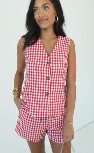 sweet like cinnamon gingham set