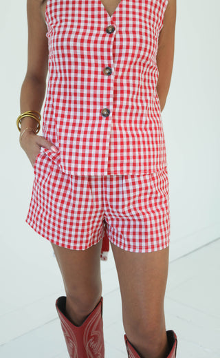 sweet like cinnamon gingham set
