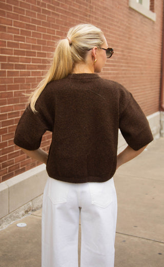 sunset drive sweater - brown