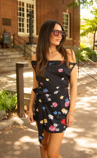 show me your mumu: callie cowl dress - falling floral