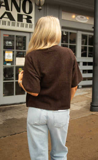 just to think sweater - brown