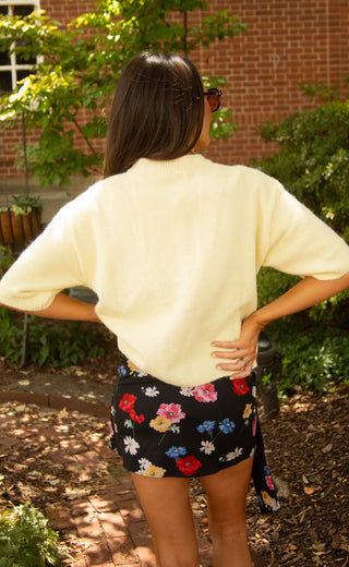 sunset drive sweater - butter yellow