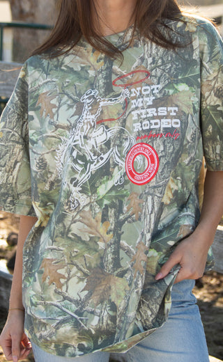 charlie southern: members only oversized camo tee