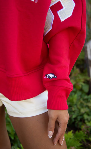 arkansas heritage plaid pullover