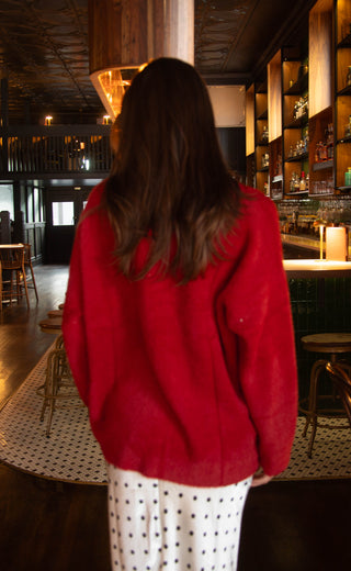 show me your mumu: classic crewneck sweater - twas the night knit