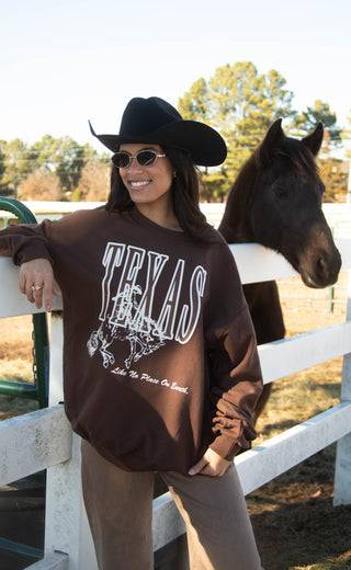 charlie southern: texas like no place on earth sweatshirt
