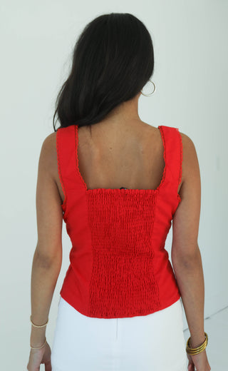 tell me the truth embroidered top