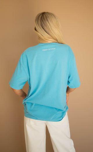 friday + saturday: mama needs a cocktail tee - teal