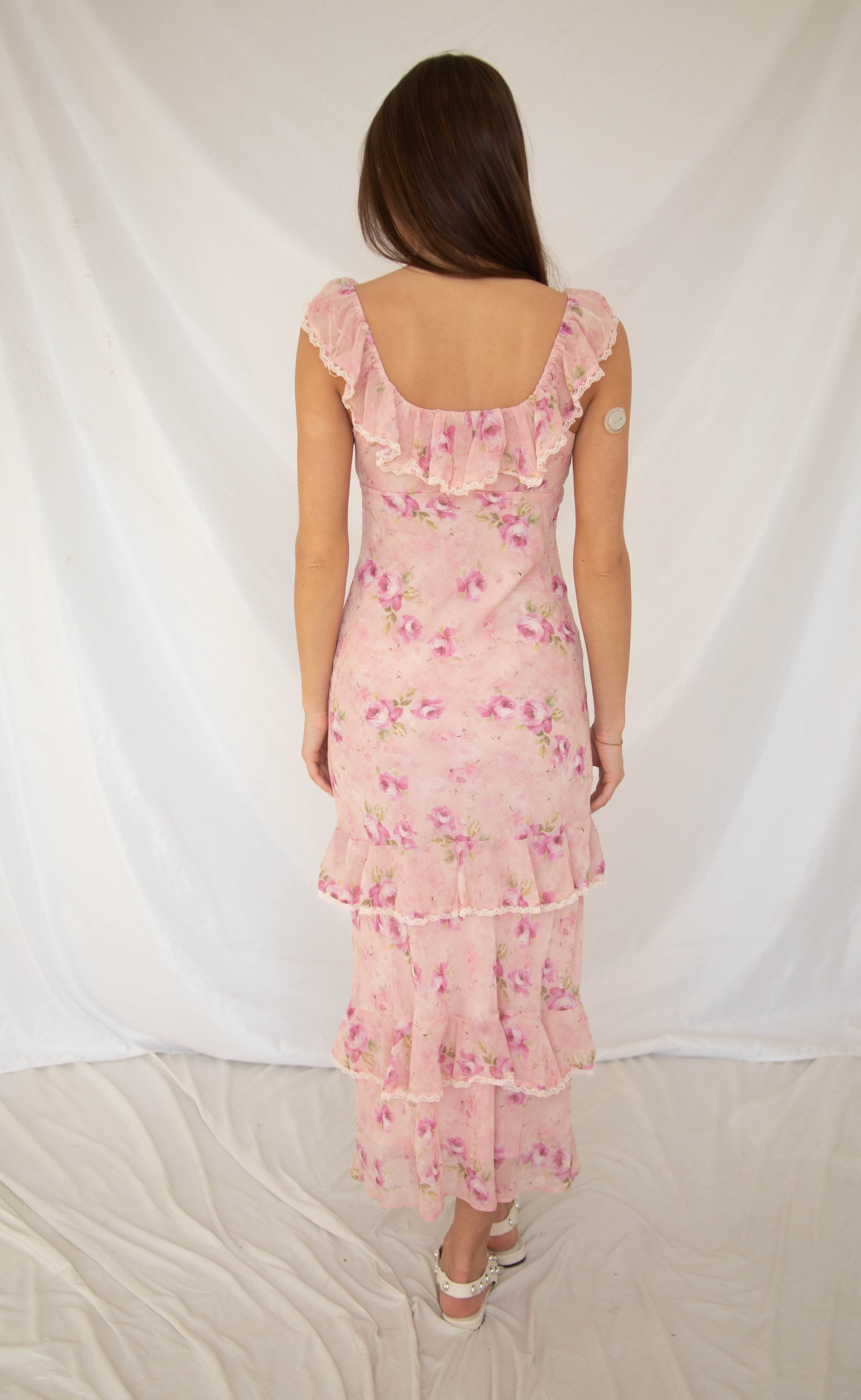 lars pink ruffle dress Lars Mini Dress Pink