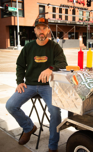 charlie southern: yancey's menu sweatshirt
