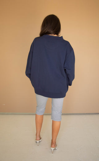 friday + saturday: mother mockneck - navy