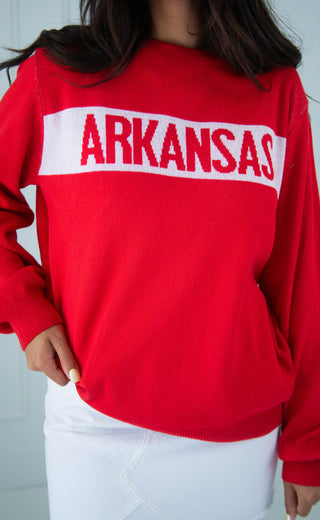 arkansas crewneck sweater