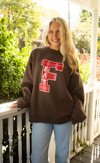 charlie southern: fayetteville varsity plaid mockneck