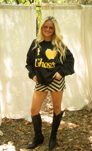 friday + saturday: i love ghosts sweatshirt