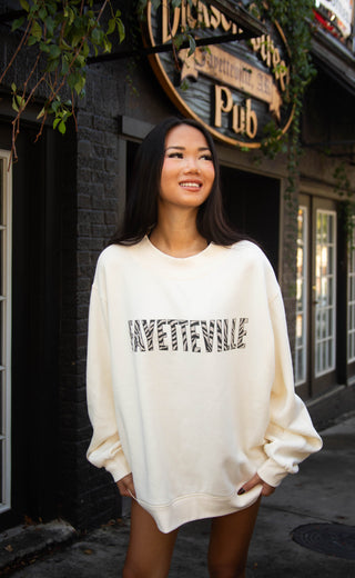 charlie southern: fayetteville zebra mockneck