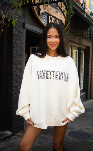 charlie southern: fayetteville zebra mockneck
