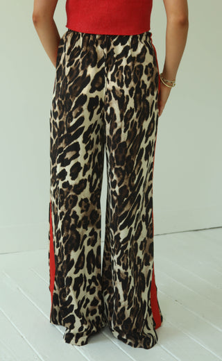 knowing better leopard pants