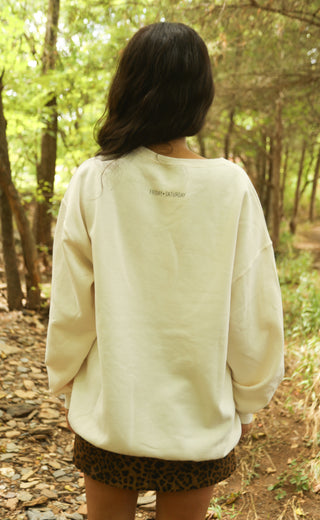 friday + saturday: bite me sweatshirt