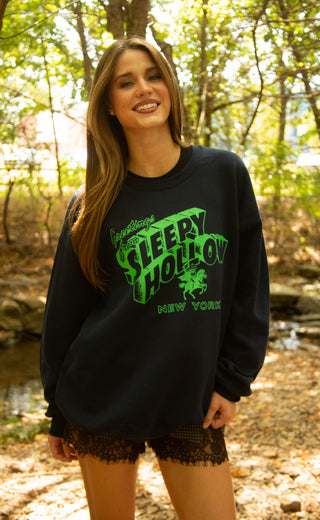 friday + saturday: sleepy hollow sweatshirt