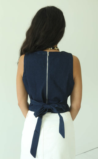 shame of being young denim top