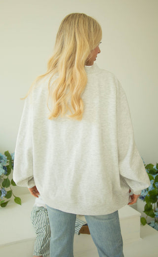 charlie southern: mother star mock neck - blue