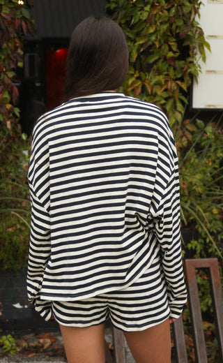 that's a fact striped set - navy