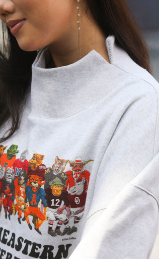 charlie southern: sec family mock neck