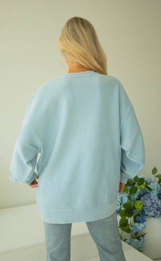 charlie southern: classic mom cord - blue